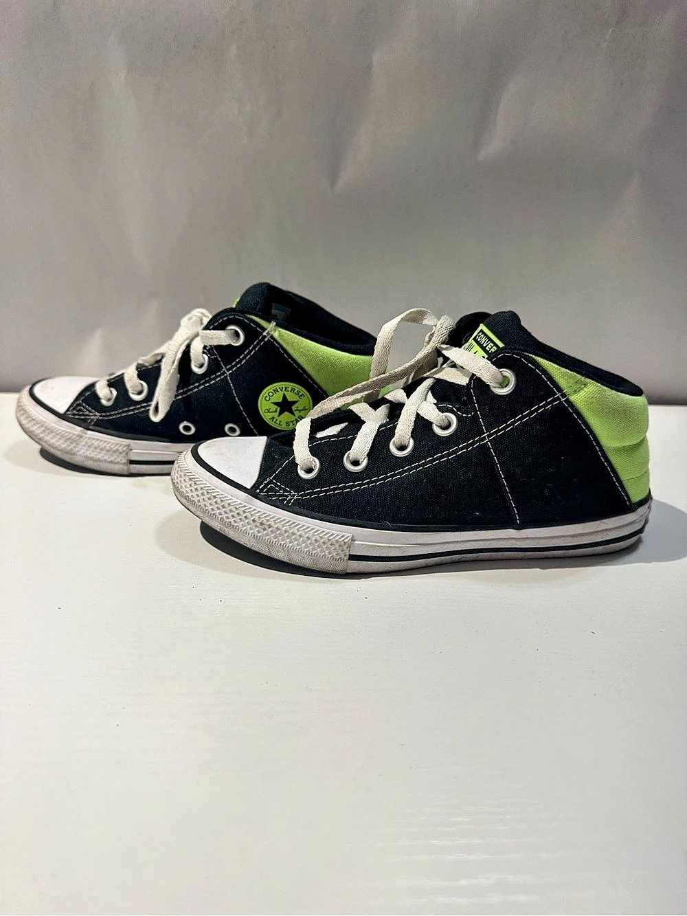 Converse Chuck Taylor All Star High Top Sneakers Black & Green US 2